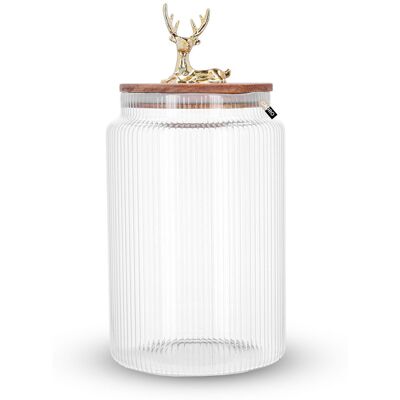 Cadro Słoik na ciastka słodycze szklany z pokrywą 1,6l Cadro Słoik na ciastka słodycze szklany z pokrywą 1,6l