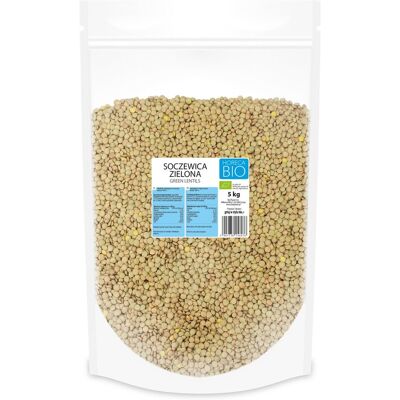 Bio Planet Zielone Soczewice - 5kg - Organiczne, Wszechstronne, Bogate w Białko Bio Planet Zielone Soczewice - 5kg - Organiczne, Wszechstronne, Bogate w Białko