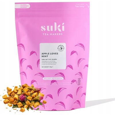 Suki Tea Apple Loves Mint – herbata owocowa sypana, 500 g Suki Tea Apple Loves Mint – herbata owocowa sypana, 500 g