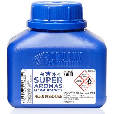 Super AROMAS Aromat Spożywczy Masło Orzechowe 250 ml Super AROMAS Aromat Spożywczy Masło Orzechowe 250 ml