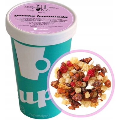 Cup&You Sypana Herbata Owocowa Gorzka Lemoniada Kandyzowany Ananas 200g Premium - Herbata Liściasta Sypana Mieszanka Napar Susz Cup&You Sypana Herbata Owocowa Gorzka Lemoniada Kandyzowany Ananas 200g Premium - Herbata Liściasta Sypana Mieszanka Napar Susz