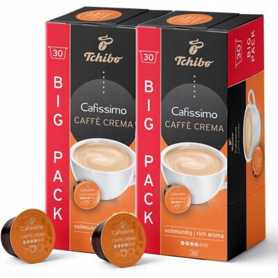 Tchibo Cafissimo Crema Rich Aroma Kawa Arabika 30x2 Kapsułek Zestaw Tchibo Cafissimo Crema Rich Aroma Kawa Arabika 30x2 Kapsułek Zestaw