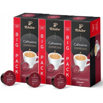 Tchibo Cafissimo Espresso Intense Aroma Kawa Arabika Robusta 30x3 Kapsułek Tchibo Cafissimo Espresso Intense Aroma Kawa Arabika Robusta 30x3 Kapsułek