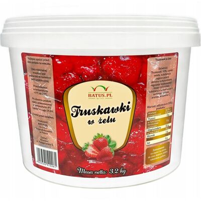Batus Truskawki W Żelu Deserowe 50% Frużelina 3,2 Kg Batus Truskawki W Żelu Deserowe 50% Frużelina 3,2 Kg