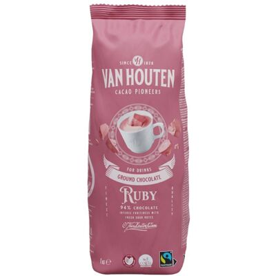 Van Houten RUBY czekolada rubinowa 1kg Van Houten RUBY czekolada rubinowa 1kg