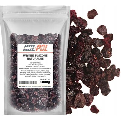 Wiśnie Suszone 1kg Naturalne Wiśnia suszona bez cukru jakość Kol-Pol Wiśnie Suszone 1kg Naturalne Wiśnia suszona bez cukru jakość Kol-Pol