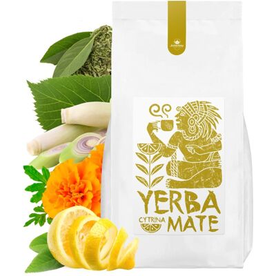Jedwabny Szlak Yerba Mate CYTRYNA 1KG CON PALO green tea energia i MOC 1000g Jedwabny Szlak Yerba Mate CYTRYNA 1KG CON PALO green tea energia i MOC 1000g