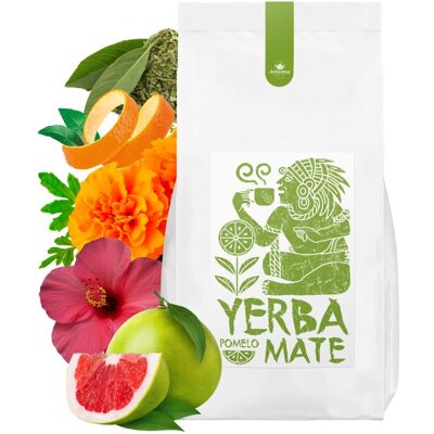 Jedwabny Szlak Yerba Mate POMELO 1 kg herbata ENERGIA con palo hibiskus MOC green tea Jedwabny Szlak Yerba Mate POMELO 1 kg herbata ENERGIA con palo hibiskus MOC green tea