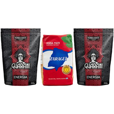 Yerba Mate Taragui 1kg + Guarani Energia 1kg = 2kg Yerba Mate Taragui 1kg + Guarani Energia 1kg = 2kg