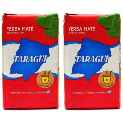 Yerba Mate Taragui Elaborada Con Palo Tradicional 2x1kg 2kg Yerba Mate Taragui Elaborada Con Palo Tradicional 2x1kg 2kg