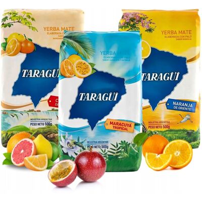 Yerba Mate Taragui Owocowy Mix 3x500g 1,5kg Yerba Mate Taragui Owocowy Mix 3x500g 1,5kg