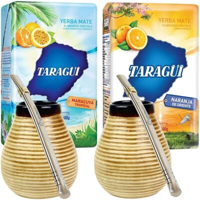 Taragui Yerba Mate Zestaw Dla Dwojga Owocowy Taragui Yerba Mate Zestaw Dla Dwojga Owocowy