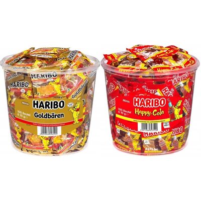 Żelki Goldbaren Happy Cola mini 200sztx10g 2kg - Haribo Żelki Goldbaren Happy Cola mini 200sztx10g 2kg - Haribo