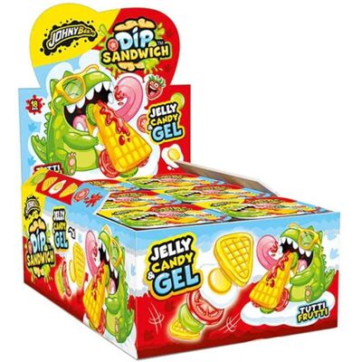 Żelki Johny Bee Dip Sandwich (40g) 18szt Żelki Johny Bee Dip Sandwich (40g) 18szt