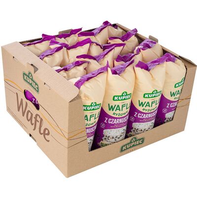 Kupiec Zestaw 16 Szt. Wafle Ryżowe Z Czarnuszką Slim 90G Kupiec Zestaw 16 Szt. Wafle Ryżowe Z Czarnuszką Slim 90G