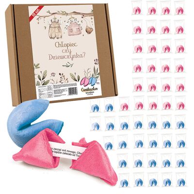 SwistakPakuje.pl ZESTAW Ciasteczka z Wróżbą Na Baby Shower Poznaj Płeć Dziecka 50szt. SwistakPakuje.pl ZESTAW Ciasteczka z Wróżbą Na Baby Shower Poznaj Płeć Dziecka 50szt.