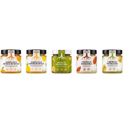 Inny producent Zestaw degustacyjny 5szt.(kremy dżemy pesto) (5 x 40g) Alicos - Włochy Inny producent Zestaw degustacyjny 5szt.(kremy dżemy pesto) (5 x 40g) Alicos - Włochy