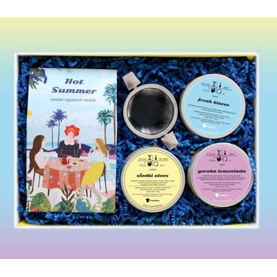 Cup&You Zestaw Prezentowy Na Wyjątkową Letnią Okazję Box Hot Summer. Zestaw 10 Saszetek 10x 5g Z Herbatą Różenego Rodzaju I Smaku, Herbata Owocowa, Rooibos .. Cup&You Zestaw Prezentowy Na Wyjątkową Letnią Okazję Box Hot Summer. Zestaw 10 Saszetek 10x 5g Z Herbatą Różenego Rodzaju I Smaku, Herbata Owocowa, Rooibos ..
