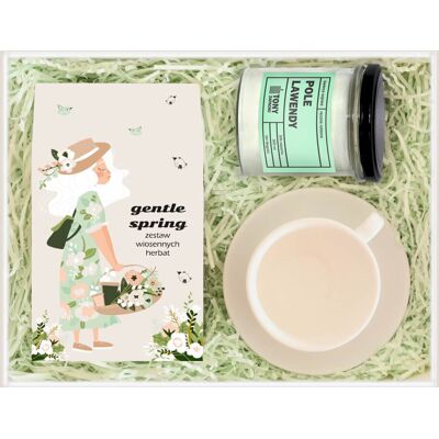 Cup&You Zestaw Prezentowy Wiosenny Box Gentle Spring. 10 Sypanych Herbat 5/8g Z Poręcznym Zaparzaczem Cup&You Zestaw Prezentowy Wiosenny Box Gentle Spring. 10 Sypanych Herbat 5/8g Z Poręcznym Zaparzaczem