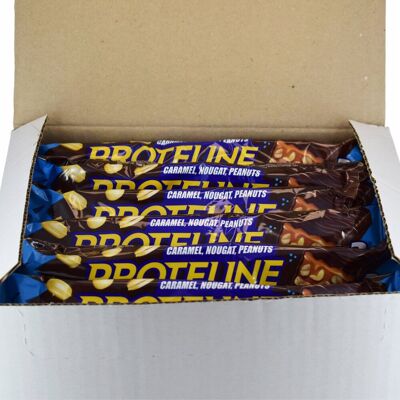 Inny producent Zestaw PROTELINE 20x100g baton z orzeszkami arachidowymi,nugatem,karamelem Inny producent Zestaw PROTELINE 20x100g baton z orzeszkami arachidowymi,nugatem,karamelem