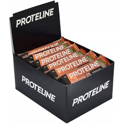 Inny producent Zestaw PROTELINE 24x40g Kakaowy baton proteinowy Inny producent Zestaw PROTELINE 24x40g Kakaowy baton proteinowy