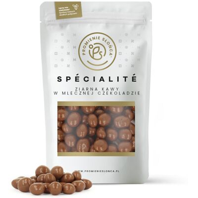 PROMIENIE SŁOŃCA Ziarna Kawy w Mlecznej Czekoladzie 500 g PROMIENIE SŁOŃCA Ziarna Kawy w Mlecznej Czekoladzie 500 g