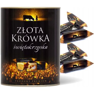 Inny producent Złota Krówka świętokrzyska mleczne cukierki na prezent 400g produkt regionalny Inny producent Złota Krówka świętokrzyska mleczne cukierki na prezent 400g produkt regionalny