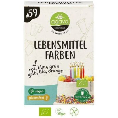Inny producent Barwnik Spożywczy W 6 Kolorach Bez Glutenu Ekologiczny/bio 48g Inny producent Barwnik Spożywczy W 6 Kolorach Bez Glutenu Ekologiczny/bio 48g