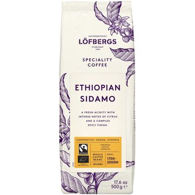 Ekologiczne ziarna kawy Löfbergs Sidamo - 500 g Ekologiczne ziarna kawy Löfbergs Sidamo - 500 g