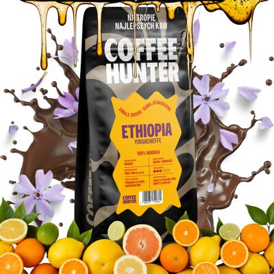 Hunter Etiopia Yirgacheffe 1000g Kawa Ziarnista Hunter Etiopia Yirgacheffe 1000g Kawa Ziarnista