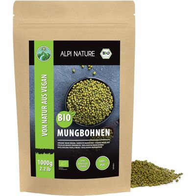 Inny producent Fasola Mung 1kg Ekologiczna Zielona Bezglutenowa Suszona Warzywo Strączkowe Inny producent Fasola Mung 1kg Ekologiczna Zielona Bezglutenowa Suszona Warzywo Strączkowe