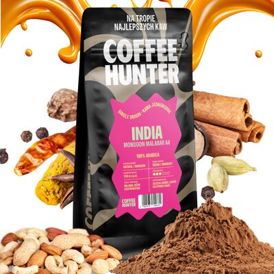 Hunter India Monsoon Malabar Aa 1000g Kawa Ziarnista Hunter India Monsoon Malabar Aa 1000g Kawa Ziarnista