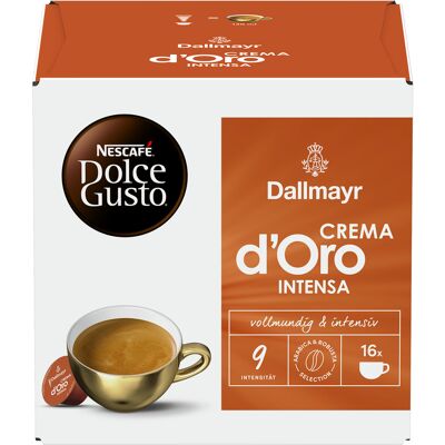 Kapsułki Nescafe Dallmayr Crema D Oro Intensa Do Dolce Gusto 3 X 16 Szt. Kapsułki Nescafe Dallmayr Crema D Oro Intensa Do Dolce Gusto 3 X 16 Szt.