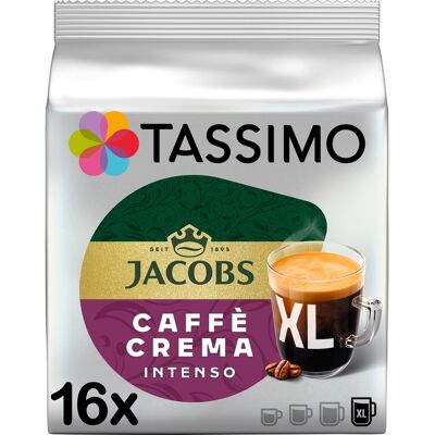Kapsułki Tassimo Jacobs Caffe Crema Intenso Xl Do Ekspresu Bosch 2 X 16 Szt Kapsułki Tassimo Jacobs Caffe Crema Intenso Xl Do Ekspresu Bosch 2 X 16 Szt