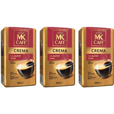 Kawa Mielona Mk Cafe Crema 500g 3 Szt. (1,5 Kg) Kawa Mielona Mk Cafe Crema 500g 3 Szt. (1,5 Kg)