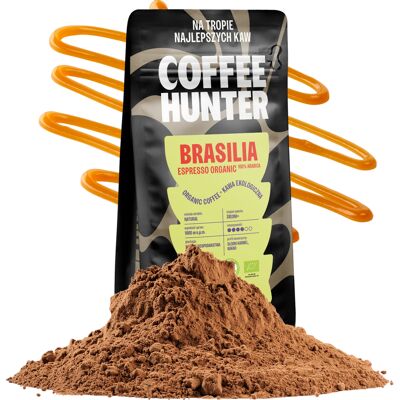 Hunter Kawa Organiczna Brasilia Colibri Espresso 1000g Kawa Ziarnista Hunter Kawa Organiczna Brasilia Colibri Espresso 1000g Kawa Ziarnista