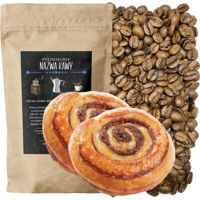 Inny producent Kawa Smakowa Ziarnista Aromatyzowana Bułeczka Cynamonowa 1 Kg Arabica / Pysznykubek Inny producent Kawa Smakowa Ziarnista Aromatyzowana Bułeczka Cynamonowa 1 Kg Arabica / Pysznykubek