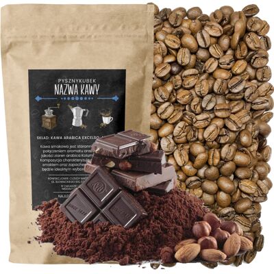 Inny producent Kawa Smakowa Ziarnista Aromatyzowana Czekoladowa 1 Kg 100% Arabica / Pysznykubek Inny producent Kawa Smakowa Ziarnista Aromatyzowana Czekoladowa 1 Kg 100% Arabica / Pysznykubek