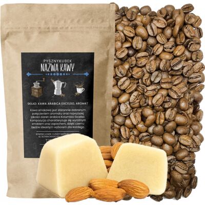 Inny producent Kawa Smakowa Ziarnista Marcepan 1 Kg Aromatyzowana 100% Arabica / Pysznykubek Inny producent Kawa Smakowa Ziarnista Marcepan 1 Kg Aromatyzowana 100% Arabica / Pysznykubek