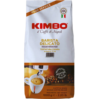 Ziarna Kawy Kimbo Barista Delicato - 1kg - Średnie Palenie - Arabica i Robusta Ziarna Kawy Kimbo Barista Delicato - 1kg - Średnie Palenie - Arabica i Robusta