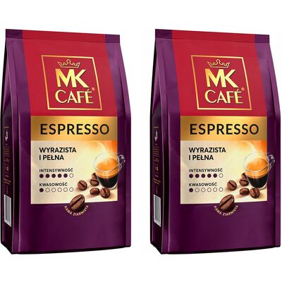 Kawa Ziarnista Mk Cafe Espresso Arabica Robusta Zestaw 2kg Kawa Ziarnista Mk Cafe Espresso Arabica Robusta Zestaw 2kg