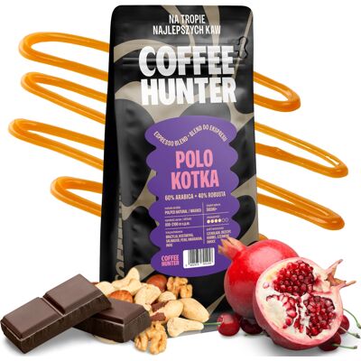 Coffee Hunter Polo Kotka Mieszanka - Arabica i Robusta Palona Średnia Coffee Hunter Polo Kotka Mieszanka - Arabica i Robusta Palona Średnia