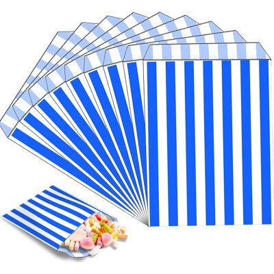 Inny producent Torebki 100szt Niebieskie 13x18cm Papierowe Na Słodycze Prezenty Kanapki Inny producent Torebki 100szt Niebieskie 13x18cm Papierowe Na Słodycze Prezenty Kanapki