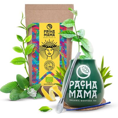Zestaw Guayusa Pachamama Menta Limon 100g Akcesoria Zestaw Guayusa Pachamama Menta Limon 100g Akcesoria