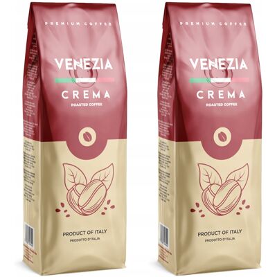 Zestaw Kawa Ziarnista Venezia Crema 2x1 Kg Zestaw Kawa Ziarnista Venezia Crema 2x1 Kg