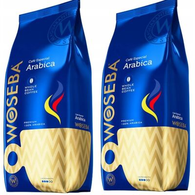 Zestaw Kawa Ziarnista Woseba Arabica 2x1kg Zestaw Kawa Ziarnista Woseba Arabica 2x1kg