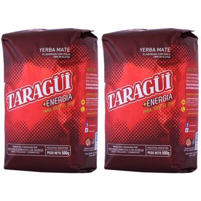 Zestaw Yerba Mate 2x Taragui Energia 500g 0,5kg Zestaw Yerba Mate 2x Taragui Energia 500g 0,5kg
