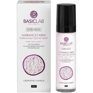 BasicLab Estrogenis Naprawczy Krem do Twarzy Szyi i Dekoltu Poprawiający Gęstość Skóry na Noc 50ml BasicLab Estrogenis Naprawczy Krem do Twarzy Szyi i Dekoltu Poprawiający Gęstość Skóry na Noc 50ml