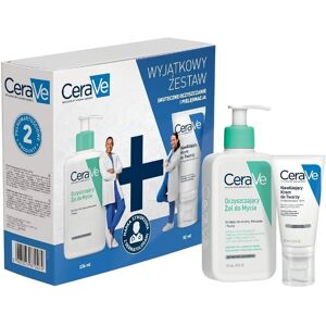 CeraVe Zestaw oczyszczający żel do mycia 236ml + nawilżający krem do twarzy 52ml CeraVe Zestaw oczyszczający żel do mycia 236ml + nawilżający krem do twarzy 52ml