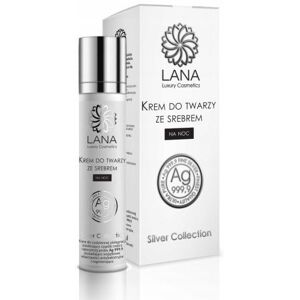 Lana Luxury Cosmetics, Krem Do Twarzy Na Noc Ze Srebrem Natura Medica, 50ml Lana Luxury Cosmetics, Krem Do Twarzy Na Noc Ze Srebrem Natura Medica, 50ml